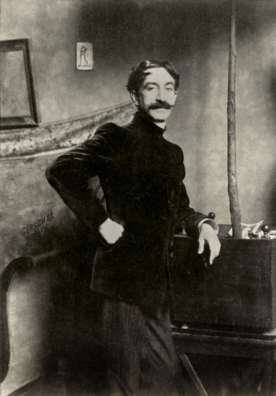 Portret van de Franse schilder Antonio De La Gandara ( 1862 door Aaron Gerschel