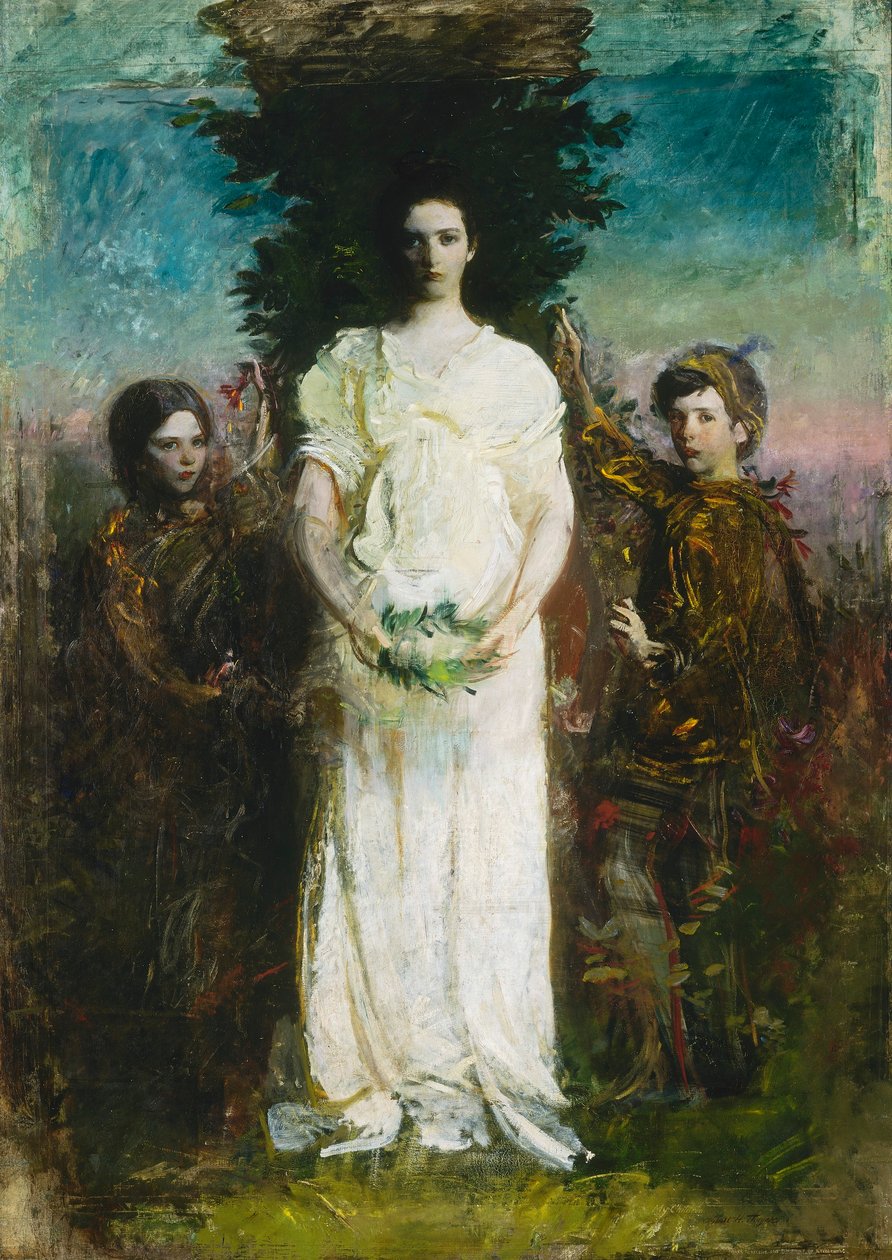 Mijn kinderen (Mary, Gerald en Gladys Thayer) door Abbott Handerson Thayer