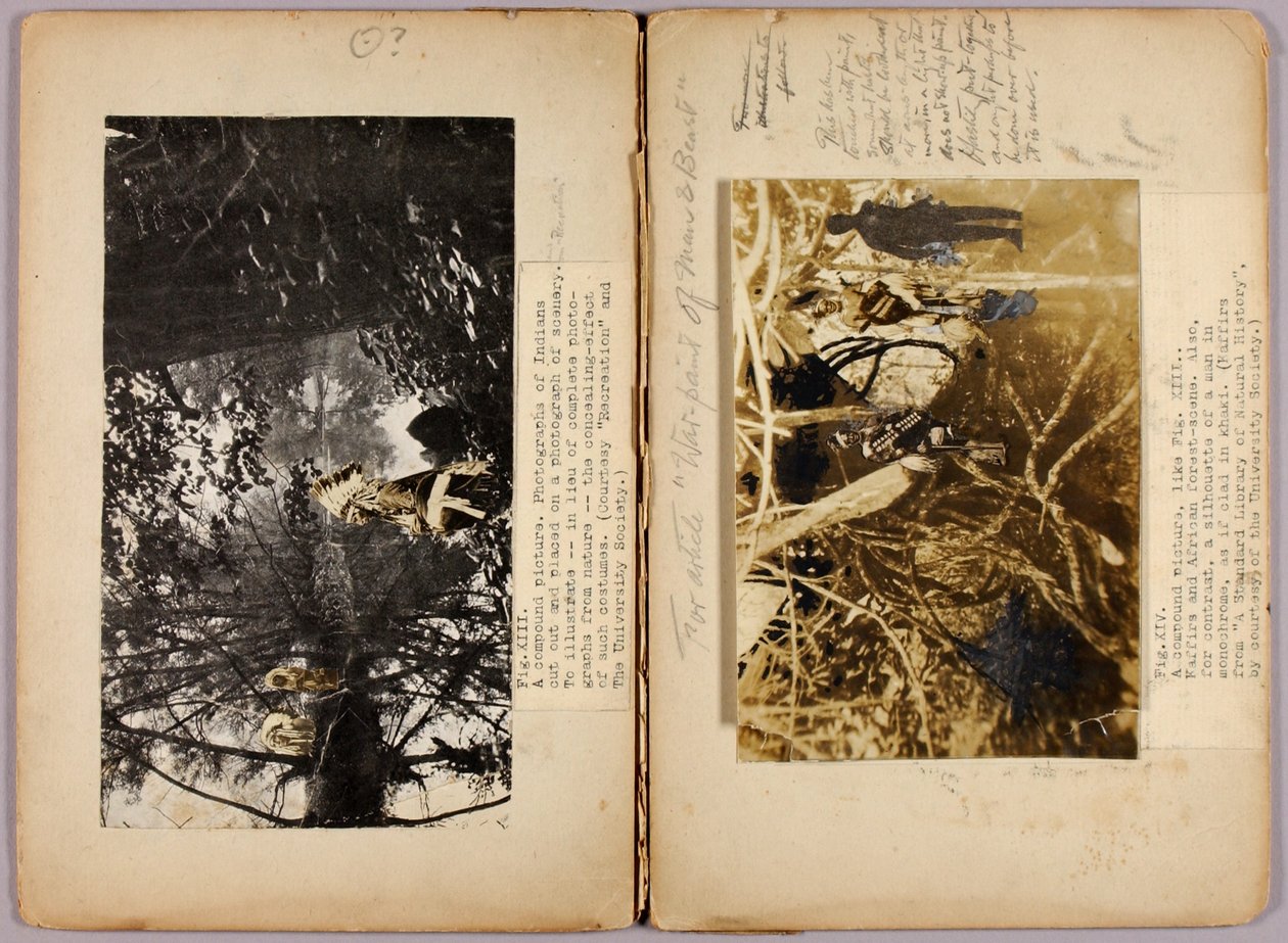 N. Amerikaanse Indianen, studiemap voor boek Concealing Coloration in the Animal Kingdom door Abbott Handerson Thayer