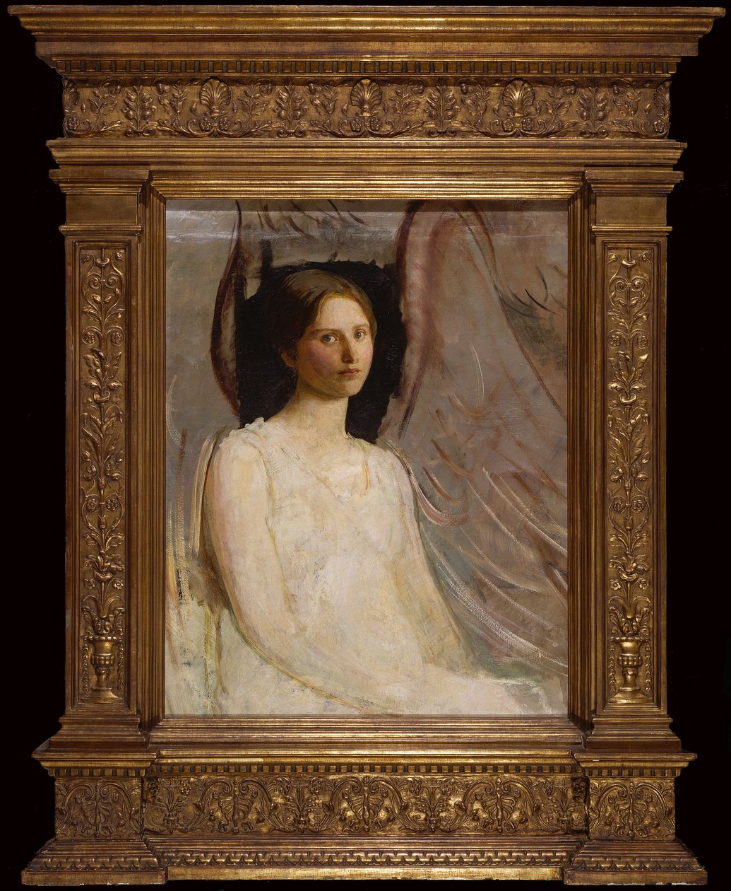 Studie voor zittende engel door Abbott Handerson Thayer