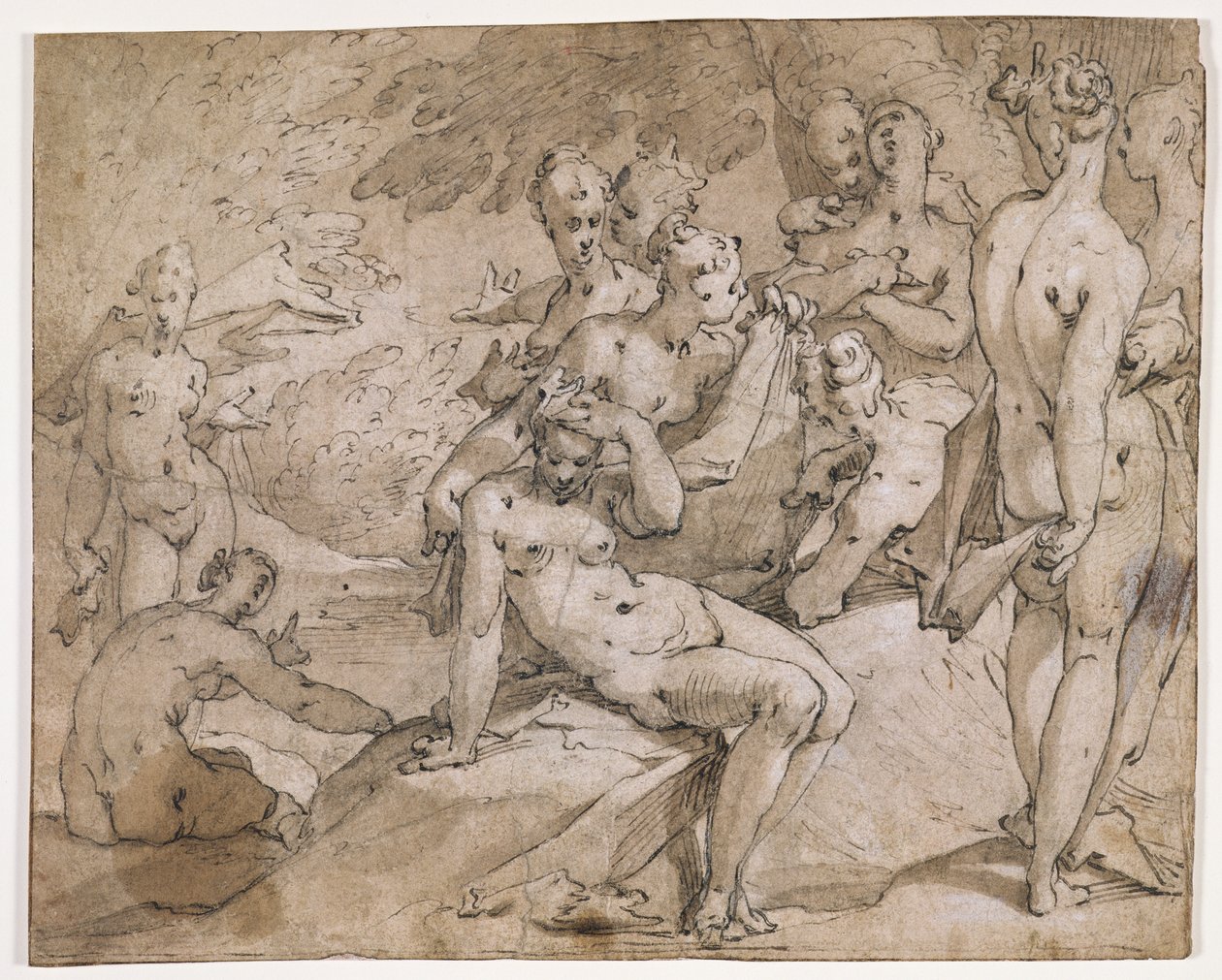 Diana en Callisto, illustratie uit Ovidius