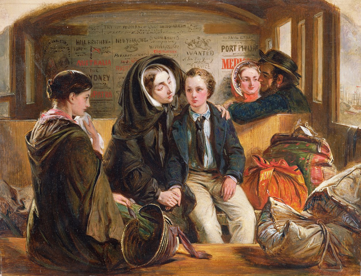 Tweede Klasse - Het Afscheid Zo scheiden we rijk in verdriet, scheidend arm., 1855 door Abraham Solomon