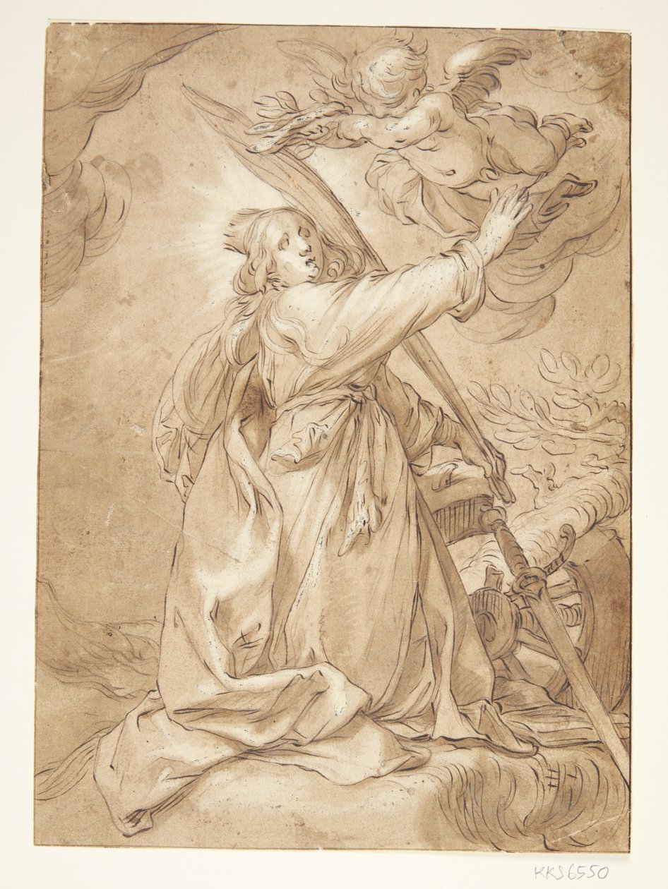 Catharina als martelaar door Abraham Bloemaert