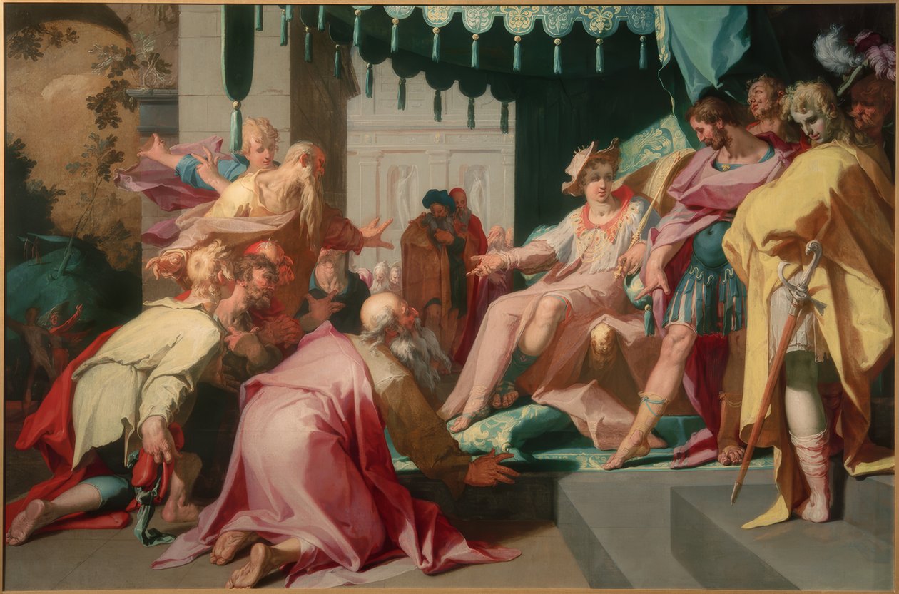 Jozef en zijn broers door Abraham Bloemaert