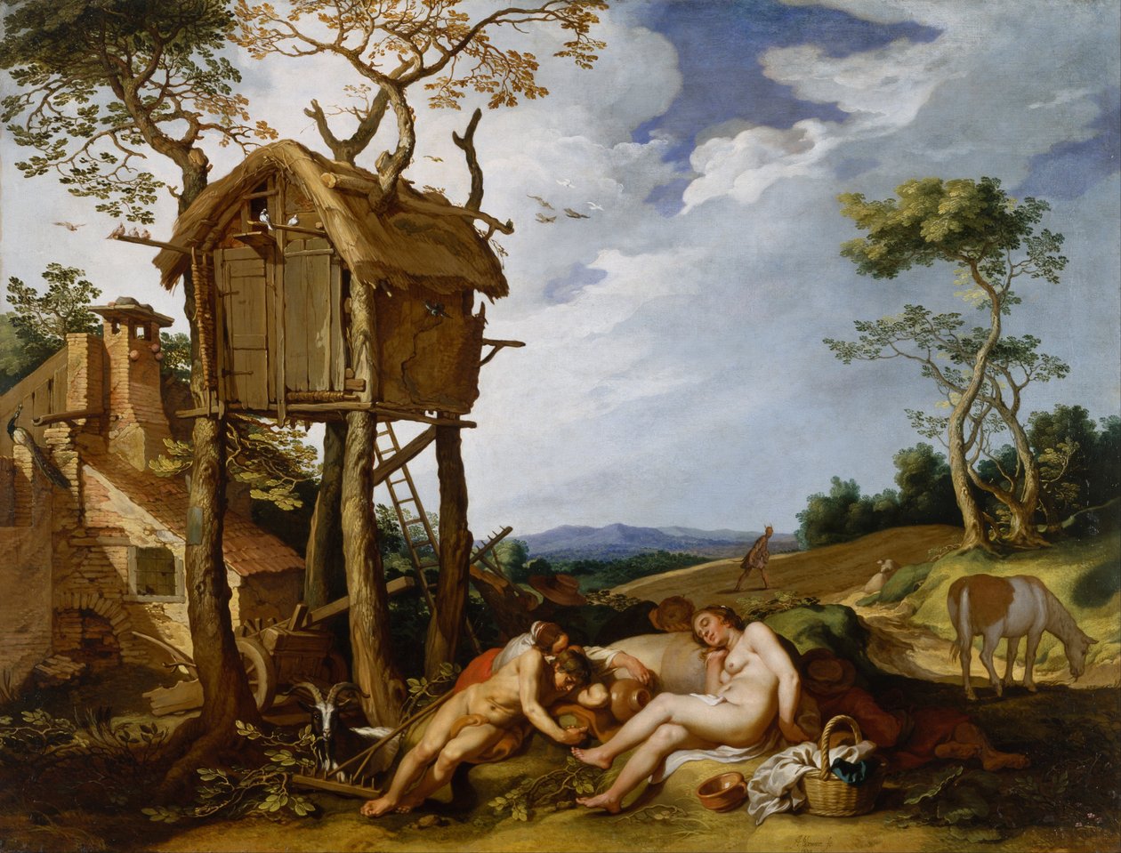 Parabel van het Koren en de Tarwe door Abraham Bloemaert