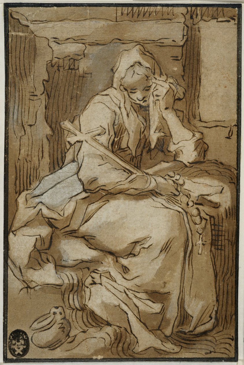 Sint Thais door Abraham Bloemaert