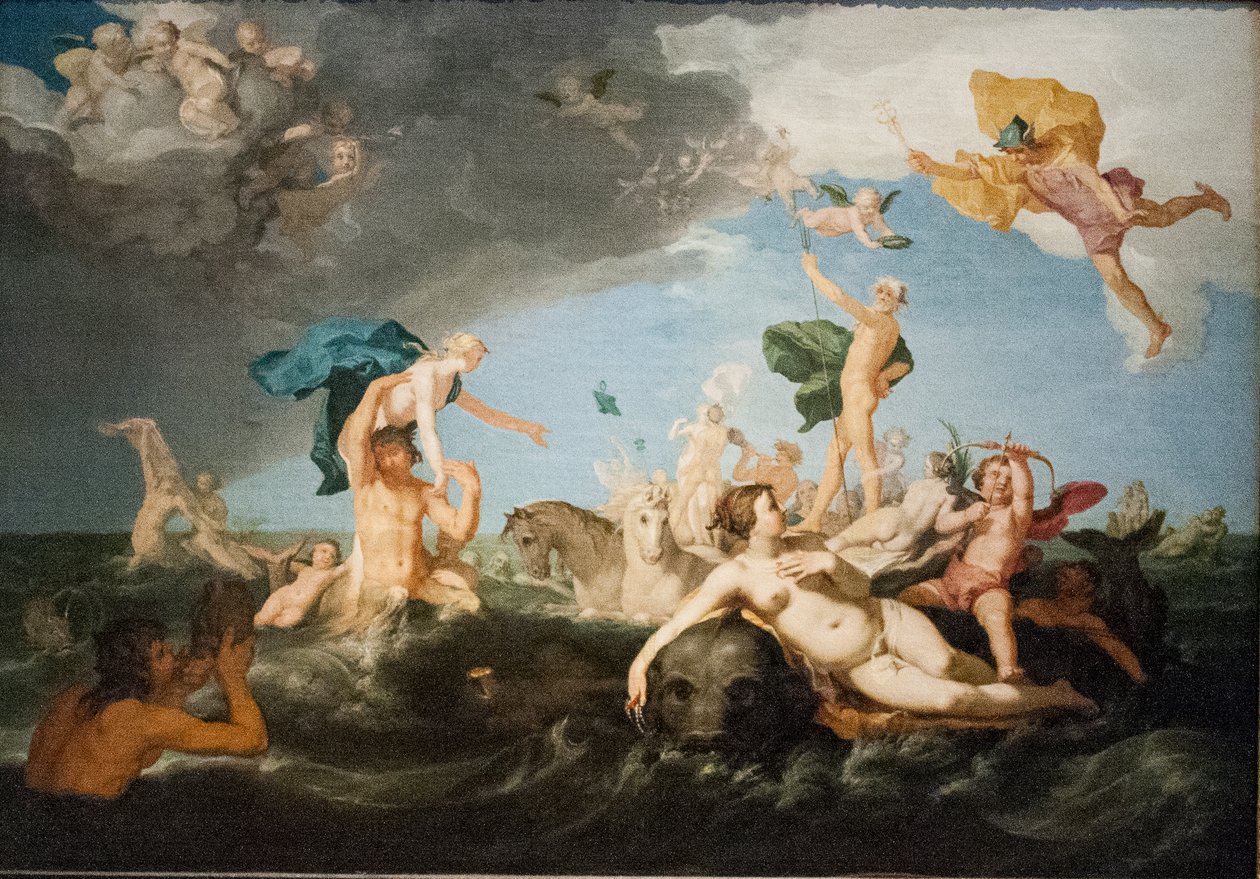 Zweeds:  Neptunus triumftåg Triomf van Neptunus door Abraham Bloemaert