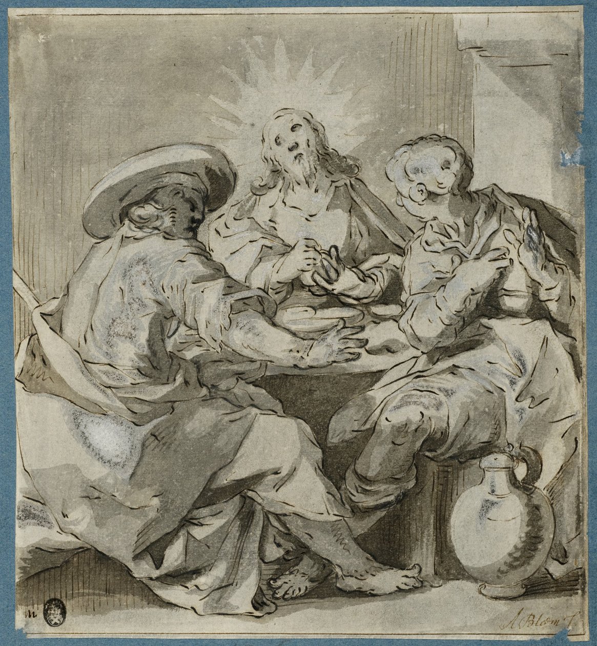 Het avondmaal te Emmaüs door Abraham Bloemaert