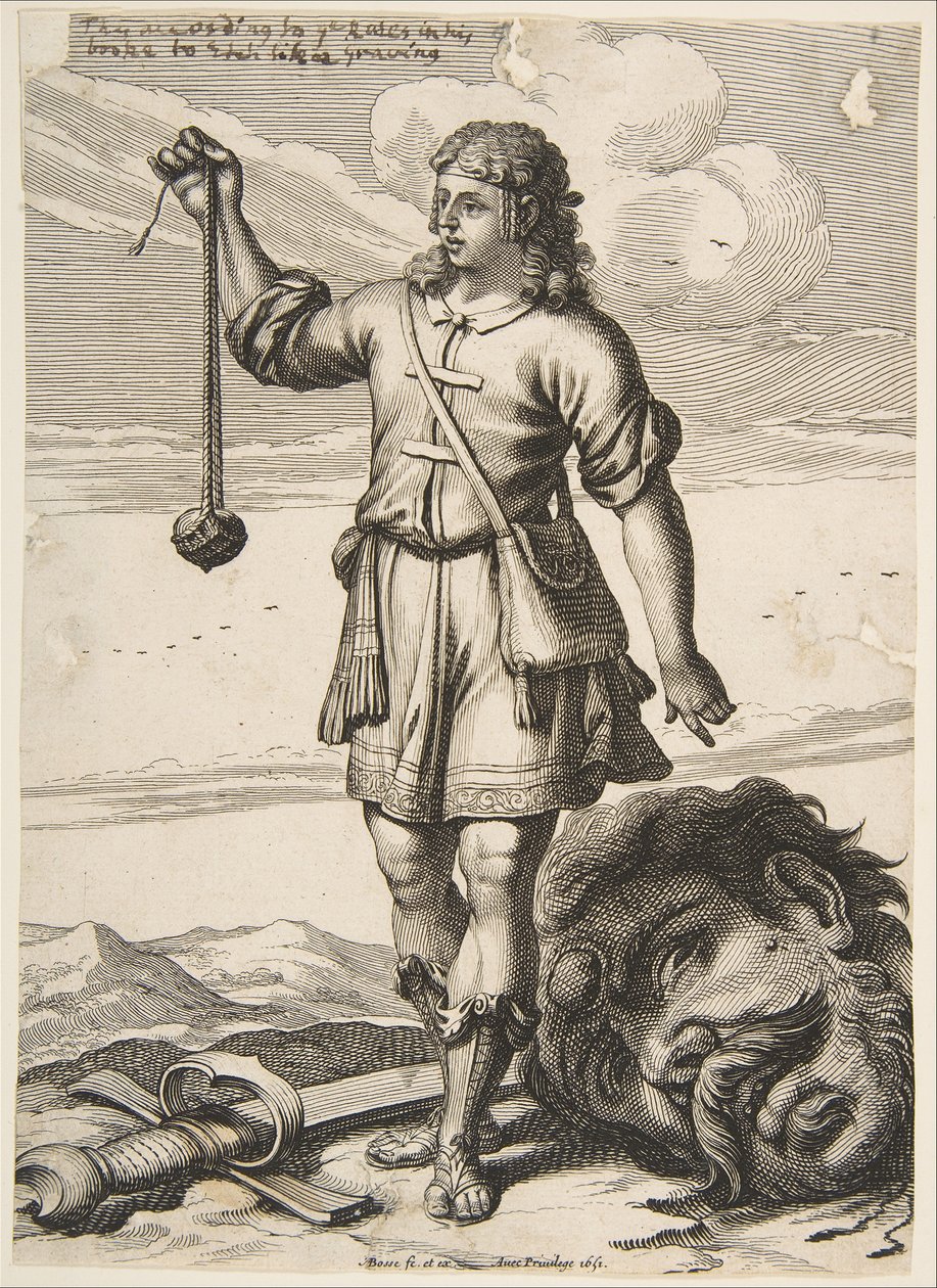 David met het Hoofd van Goliath, 1651 door Abraham Bosse