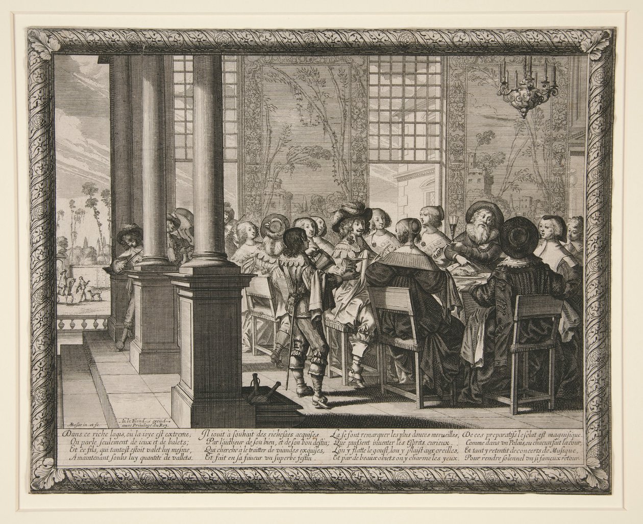 Feest ter ere van de Verloren Zoon door Abraham Bosse