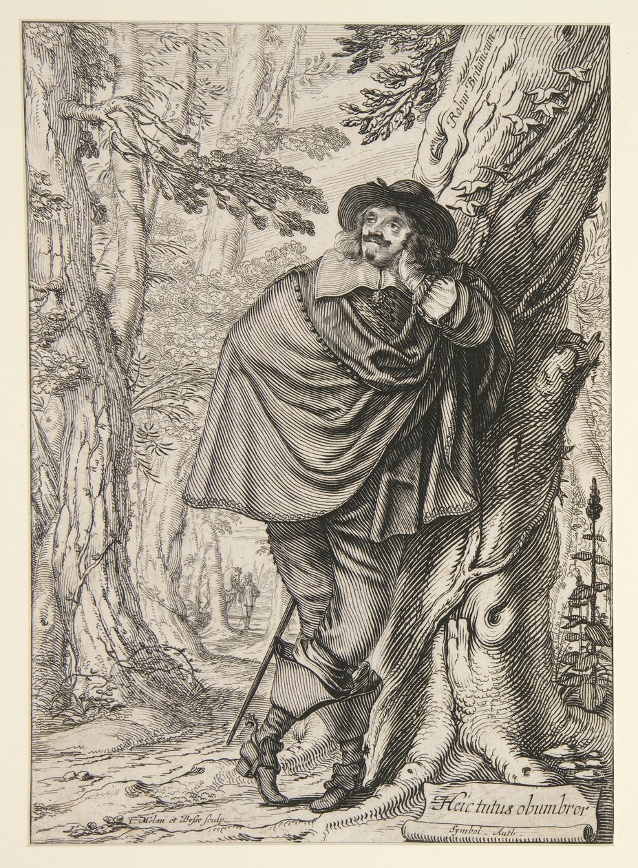 James Howell, frontispice voor zijn Dendrologie ou le Forest de Dordonne door Abraham Bosse