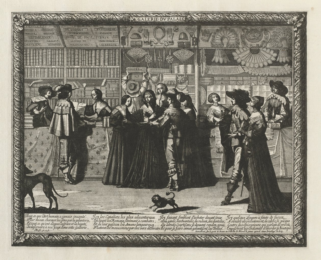 La Galerie du Paris, 1640 door Abraham Bosse