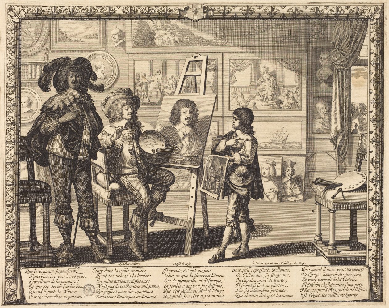 De edele schilder door Abraham Bosse