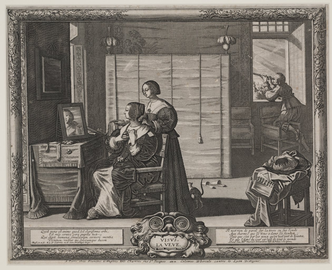 Zicht (La Veue), c.1635-38 door Abraham Bosse