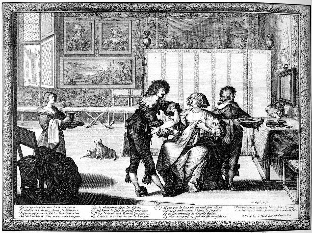 De aderlating door Abraham Bosse