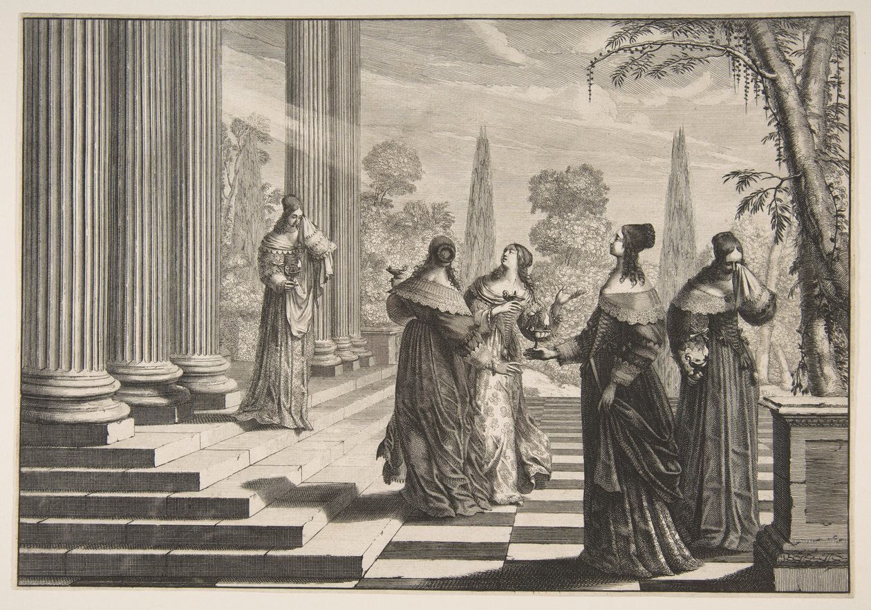 De dwaze maagden werden afgewezen door Abraham Bosse