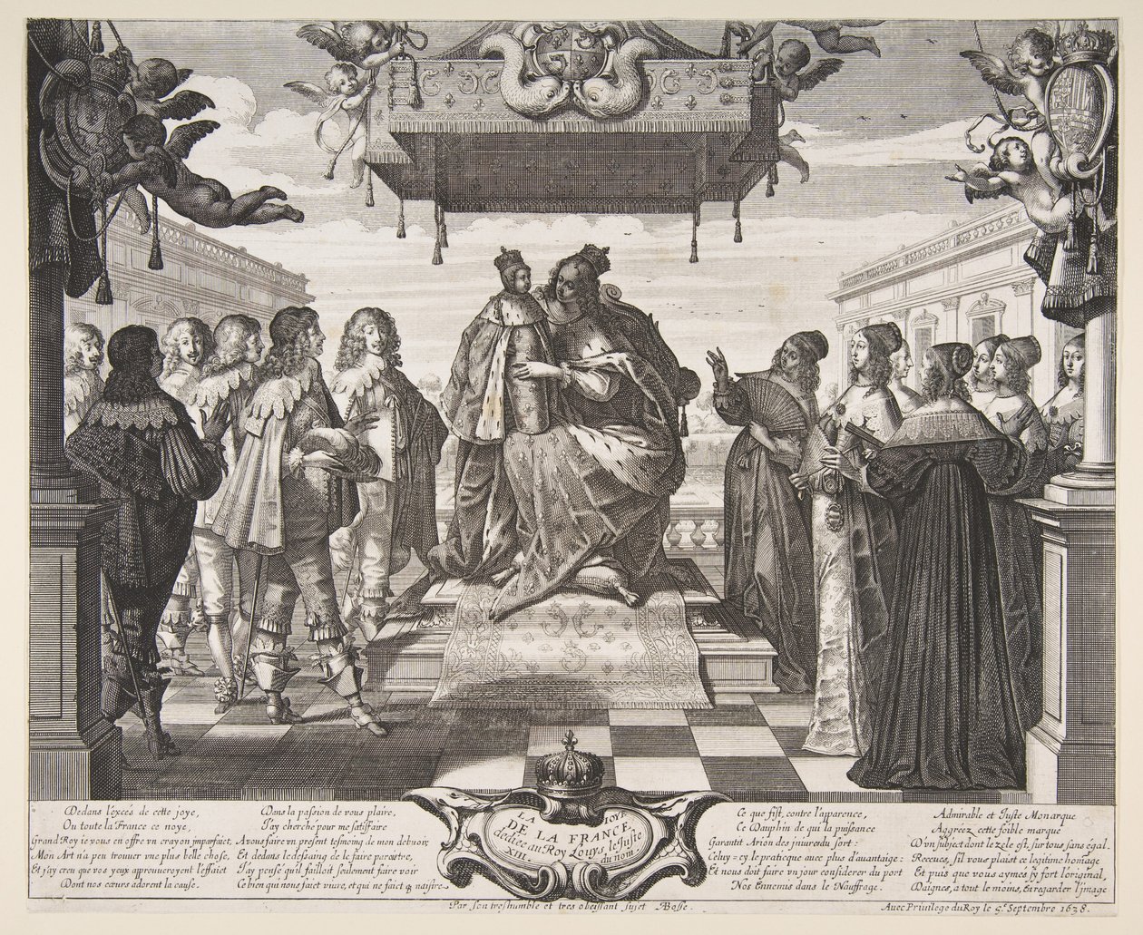 De vreugde van Frankrijk door Abraham Bosse