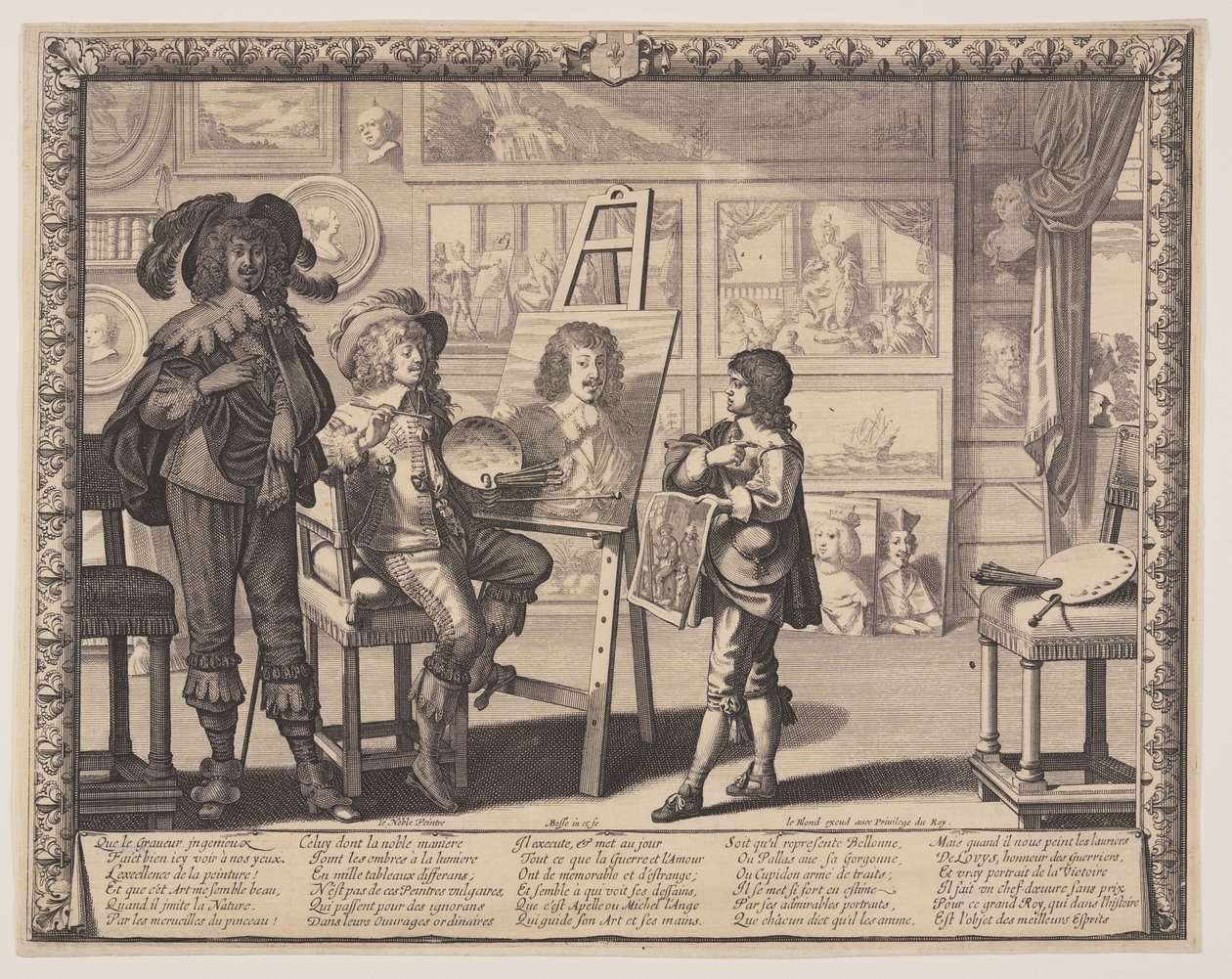 De edele schilder door Abraham Bosse