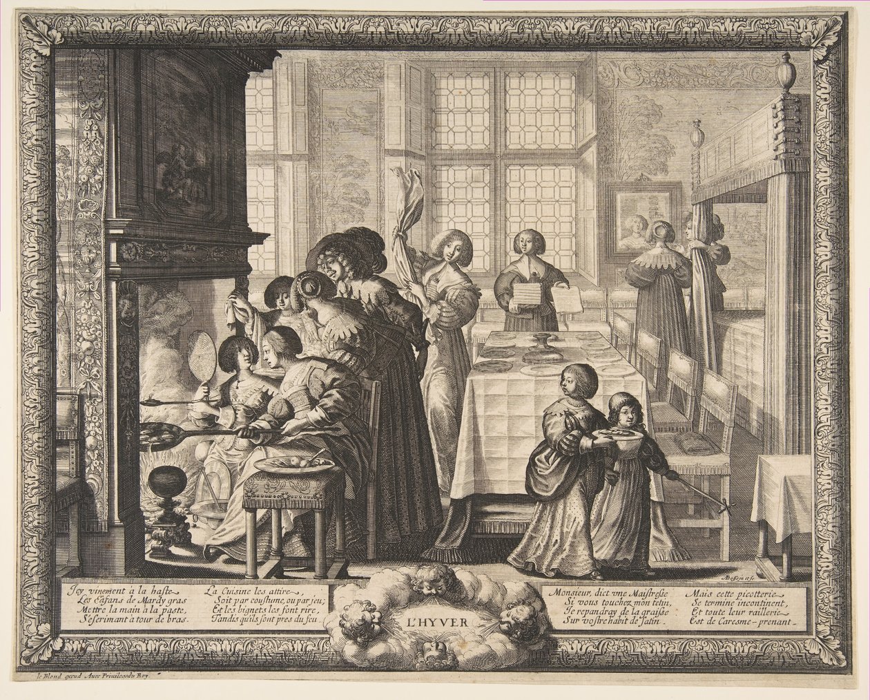 Winter, ca. 1637 door Abraham Bosse
