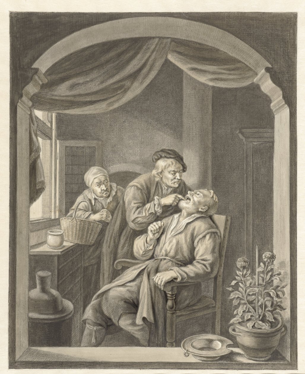 De tandarts door Abraham Delfos