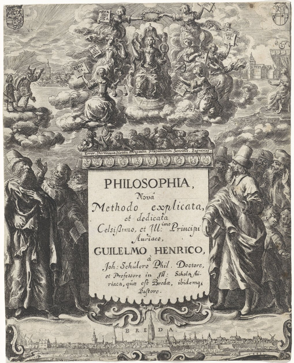 Allegorie op de filosofie door Abraham Dircksz. Santvoort