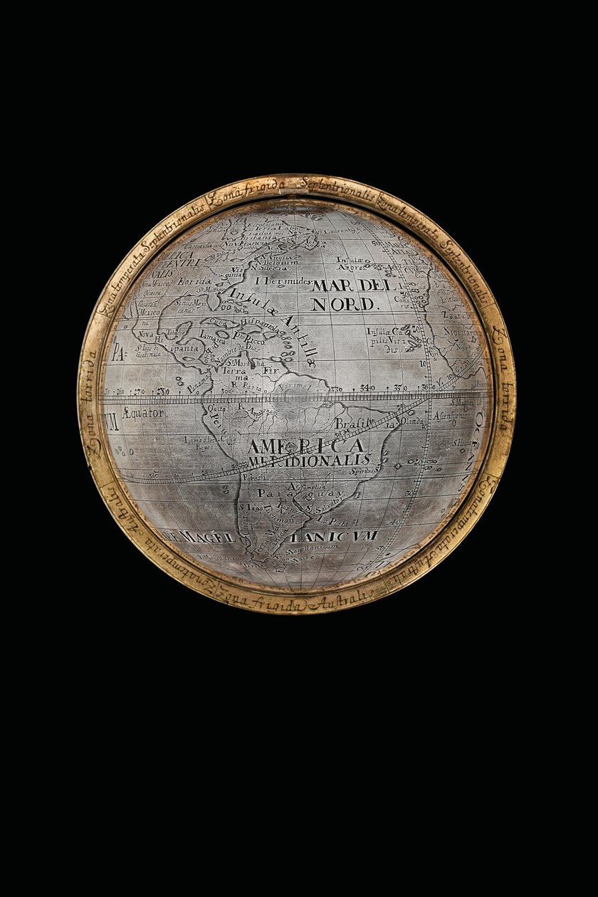 Twee uitzonderlijke aardse en hemelse globes, ondersteund door Hercules en Atlas, Augsburg, 1697-99 door Abraham Drentwett