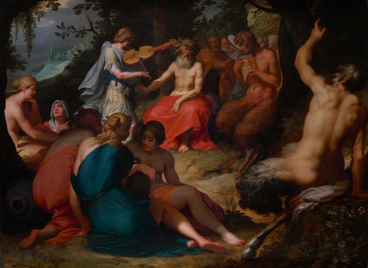Het oordeel van Midas door Abraham Janssens