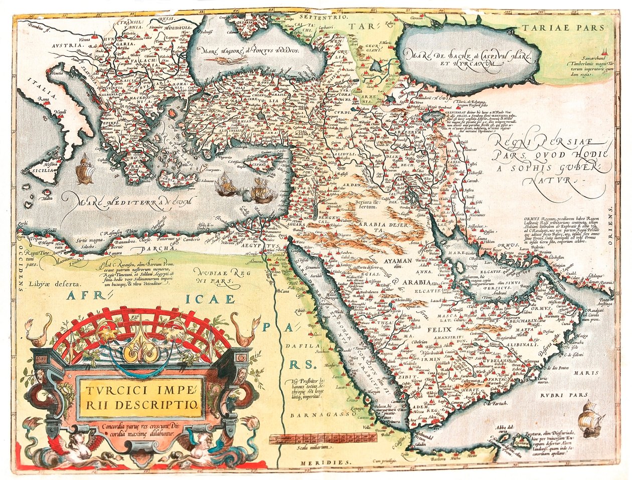 Turcici imperii descriptio door Abraham Ortelius