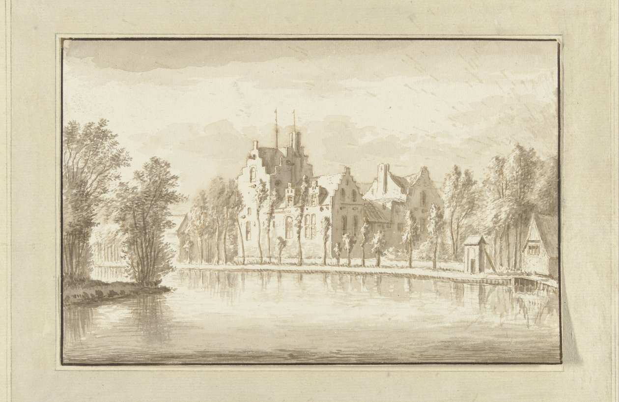 Huis Kostverloren aan de Amstel door Abraham Rademaker