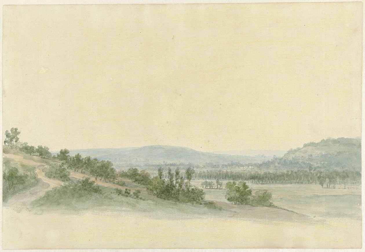 Glooiend landschap door Abraham Teerlink