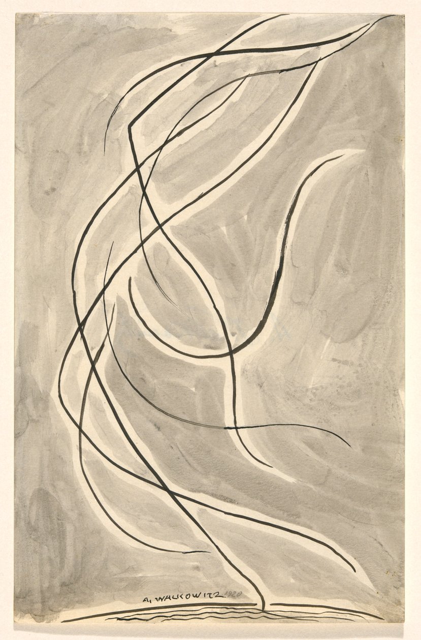 Dansabstractie: Isadora Duncan door Abraham Walkowitz