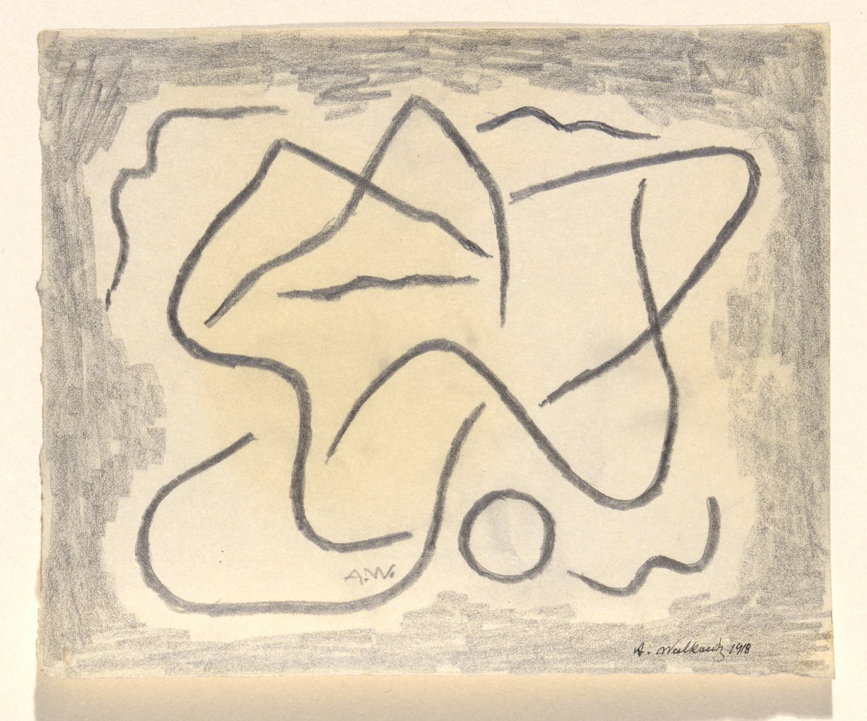 Ritmische lijnen: abstractie door Abraham Walkowitz