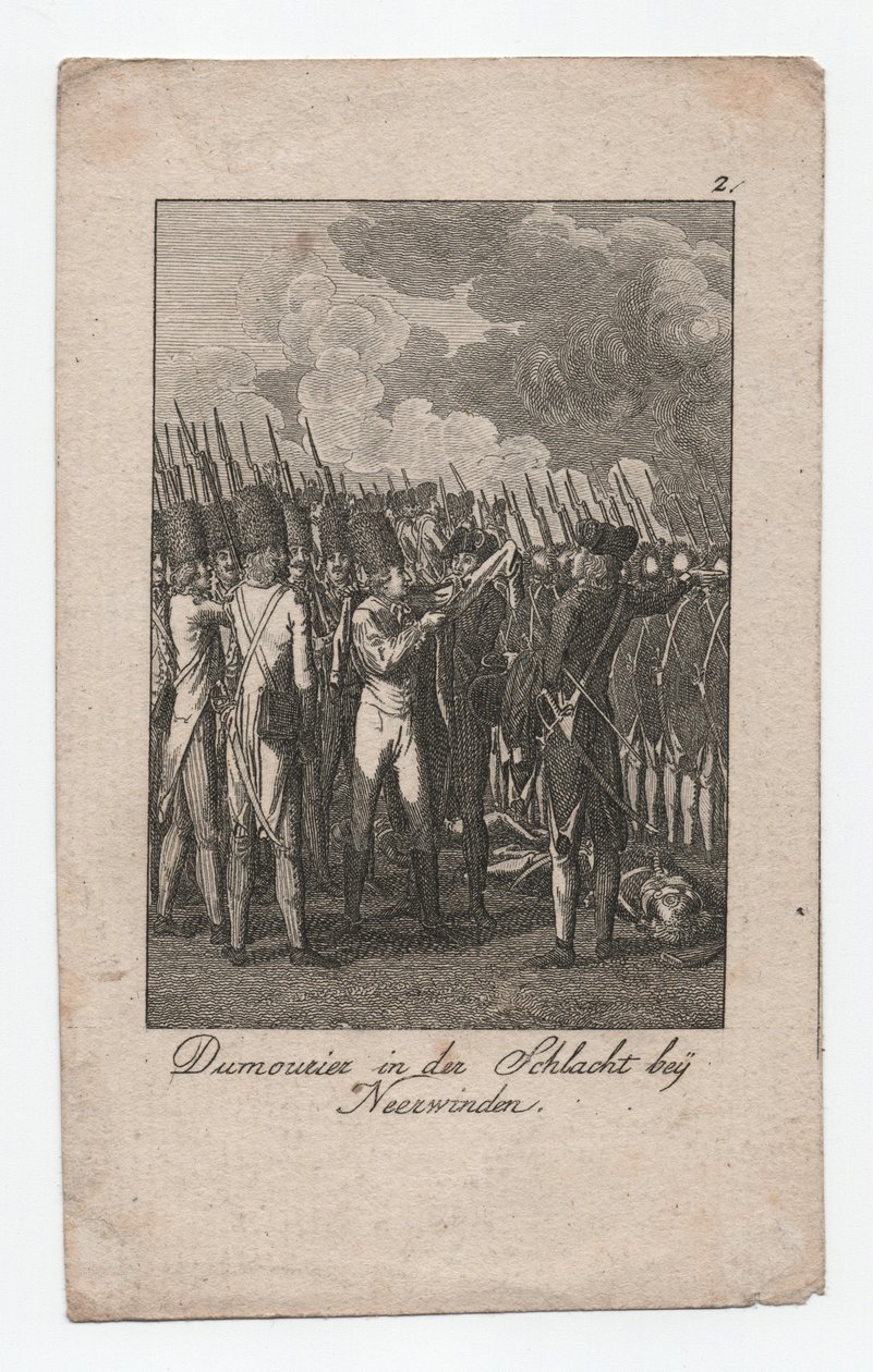Dumouriez in de Slag bij Neerwinden, ca. 1795 door Abraham Wolfgang Küffner