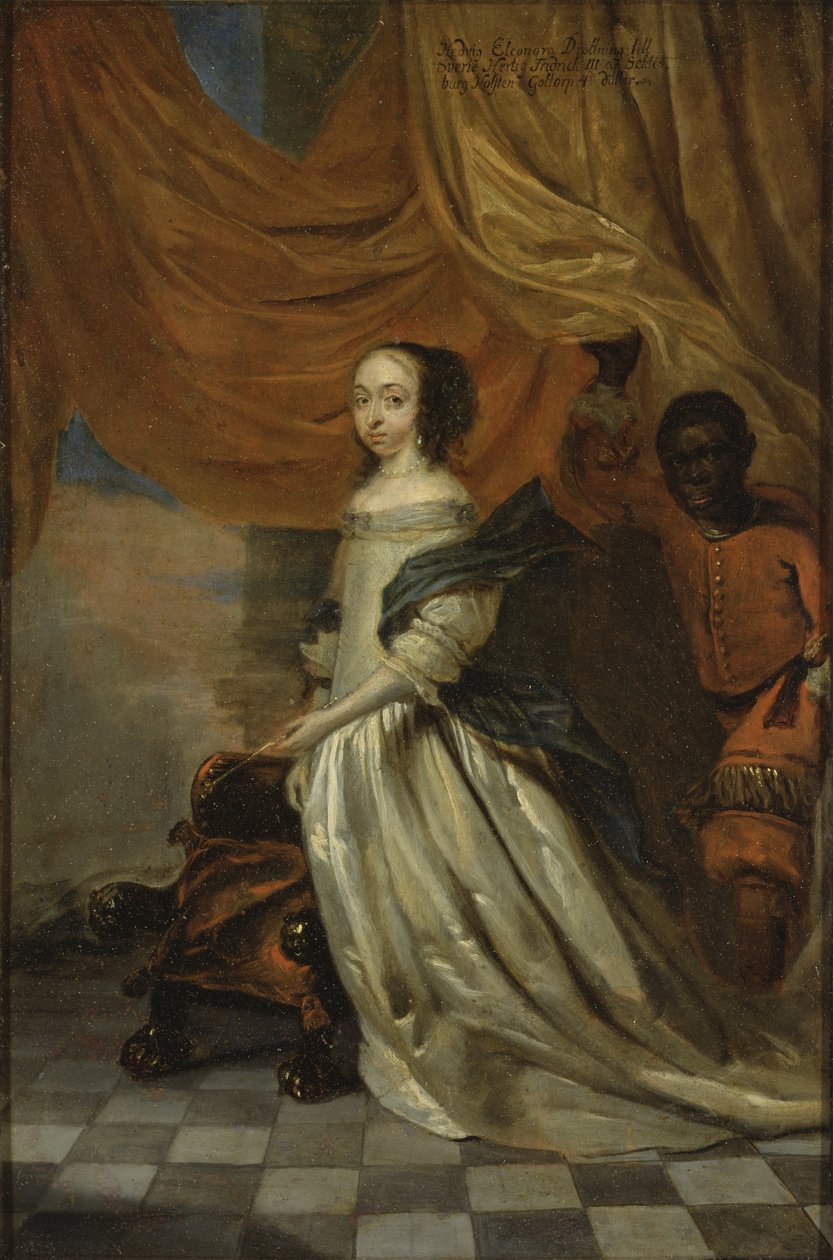 Portret van Hedvig Eleonora van Holstein-Gottorp (1636-1715), Koningin van Zweden door Abraham Wuchters