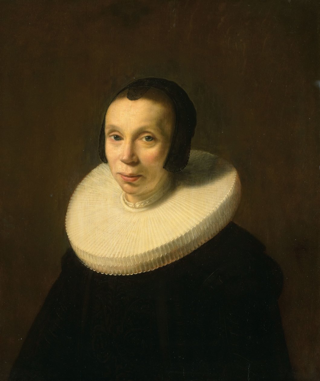 Portret van een vrouw door Abraham de Vries