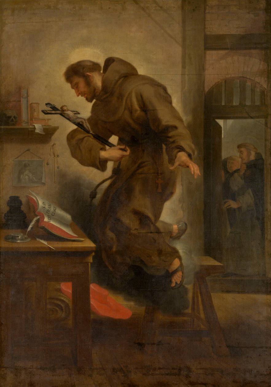 De heilige Bonaventura in extase door Abraham van Diepenbeeck