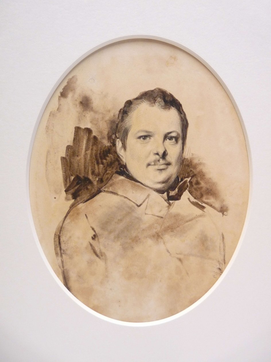Portret van Honoré de Balzac 1799-1850, c. 1829 door Achille Devéria