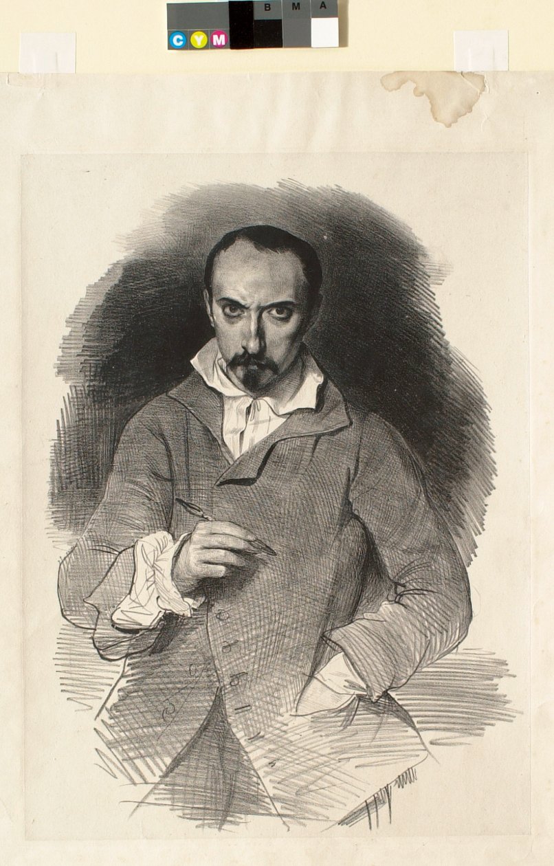Zelfportret door Achille Devéria