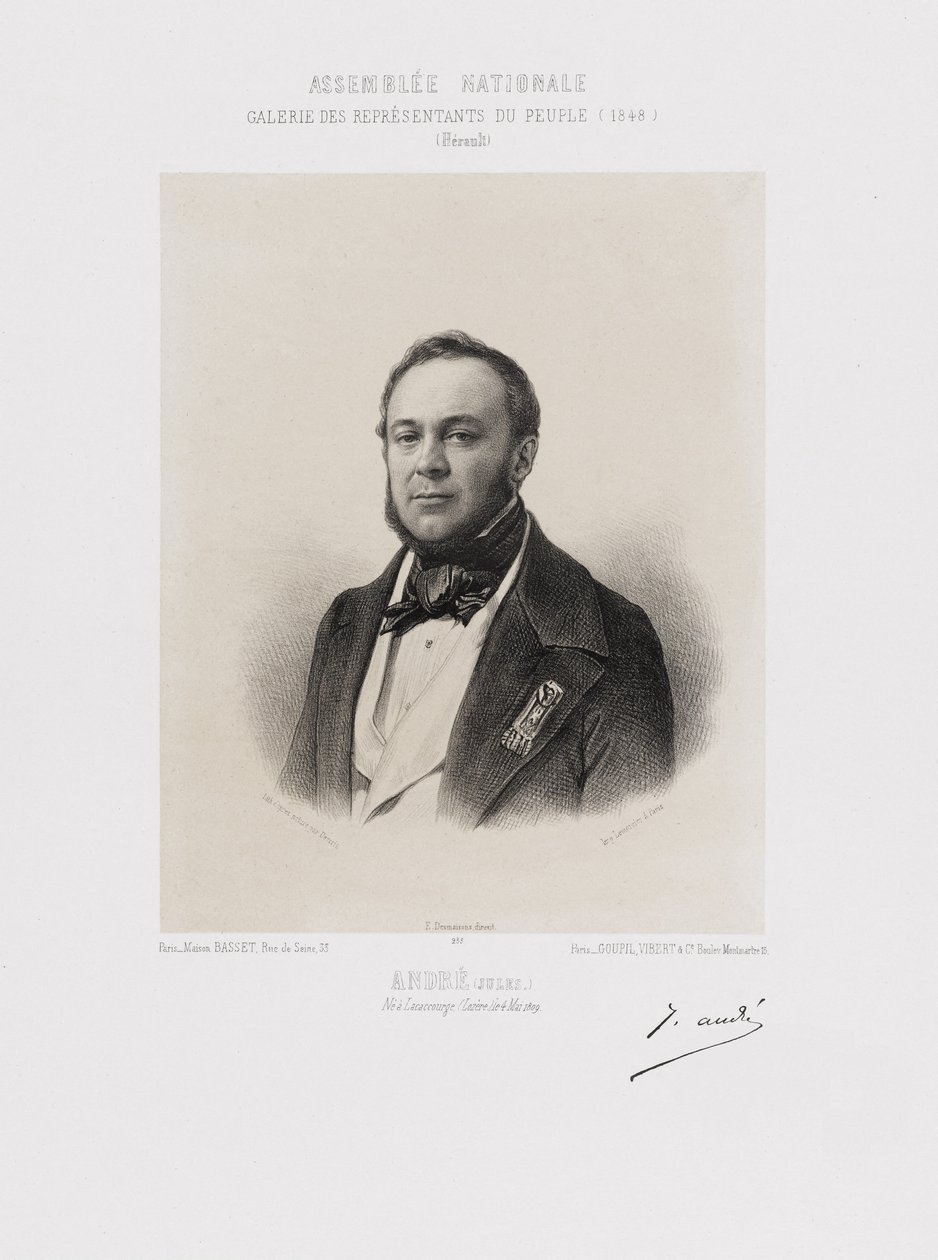 Nationale Assemblee, Galerij Volksvertegenwoordigers - Marie François Joseph Jules André (Hérault) door Achille Devéria