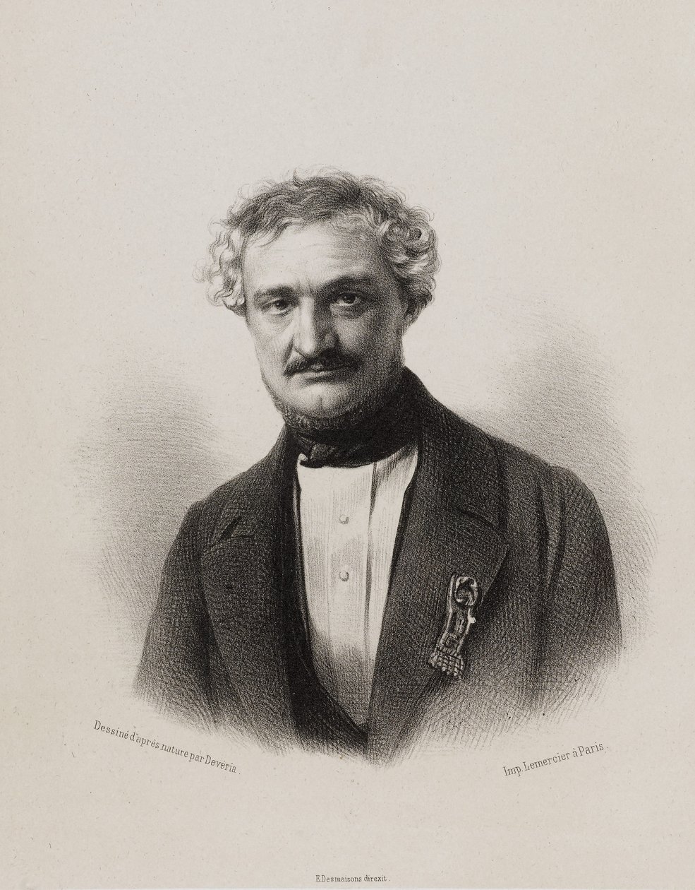 Nationale Assemblee, galerij van volksvertegenwoordigers - Sylvain Guizard door Achille Devéria