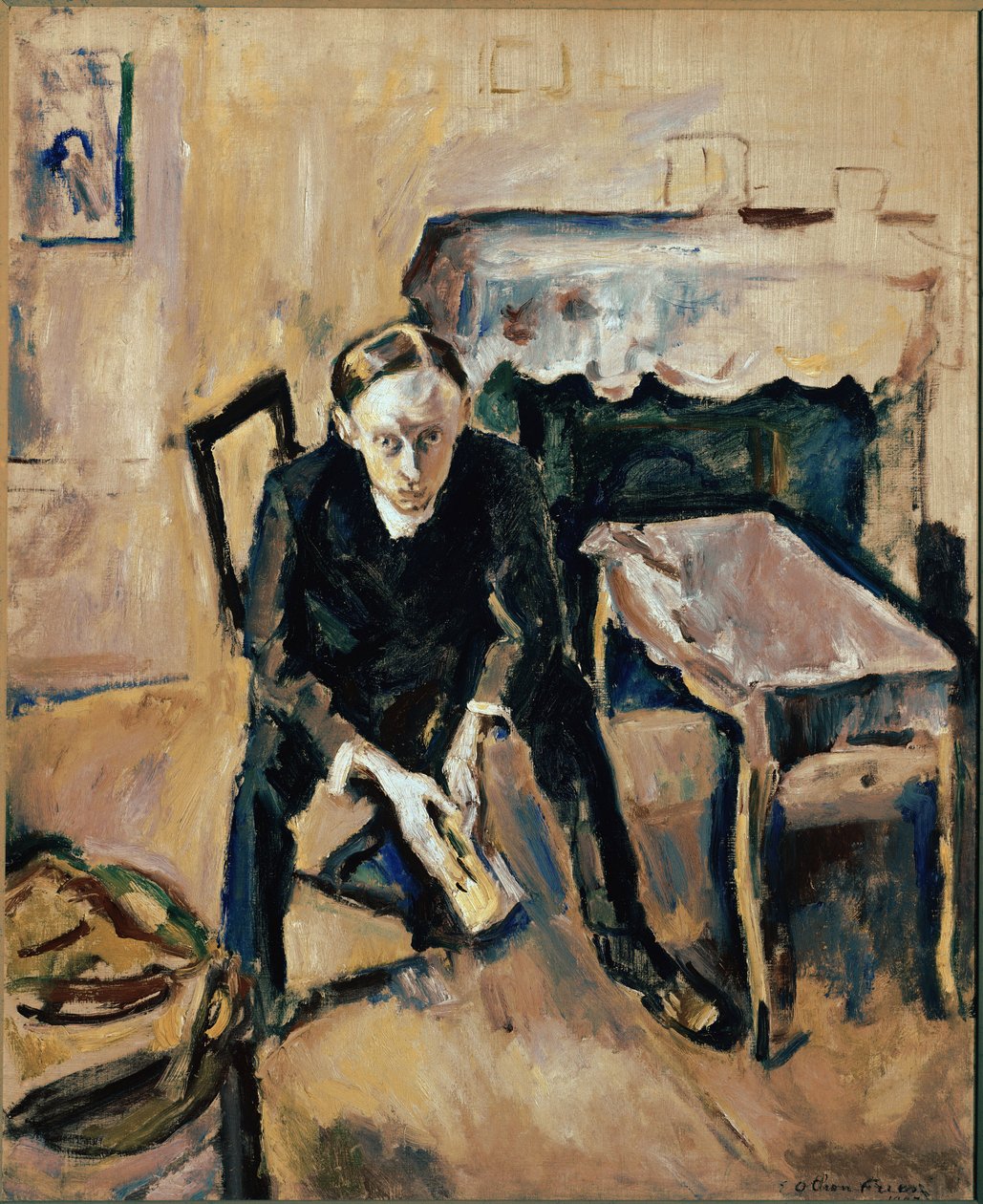 Portret van de Franse schrijver Fernand Fleuret door Achille Emile Othon Friesz