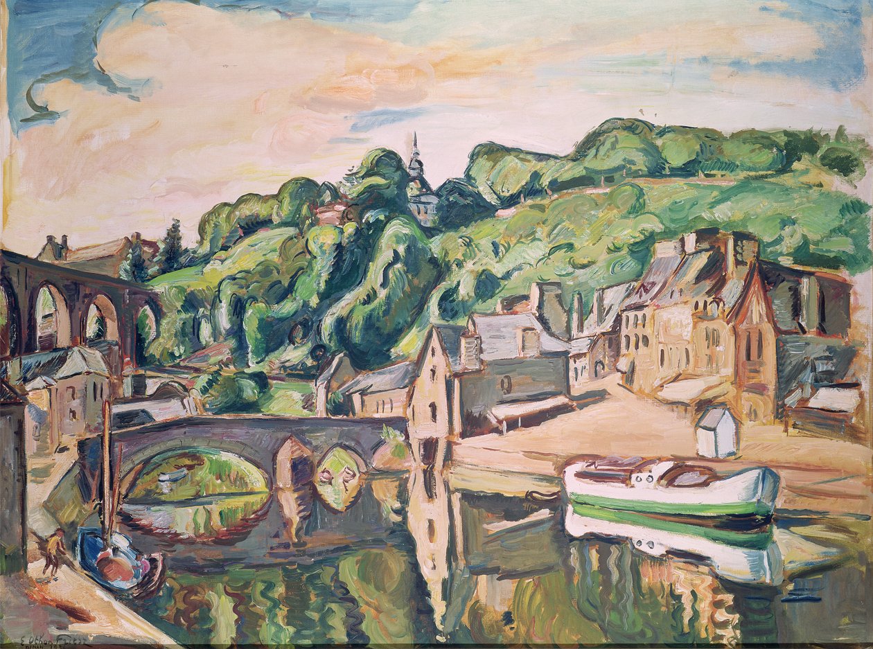 Uitzicht op Dinan door Achille Emile Othon Friesz