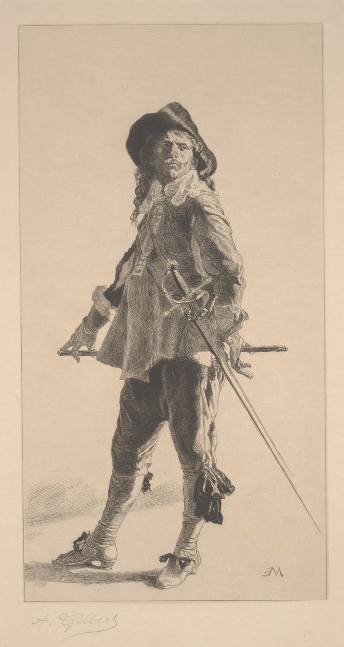 De Duelist door Achille Isidore Gilbert