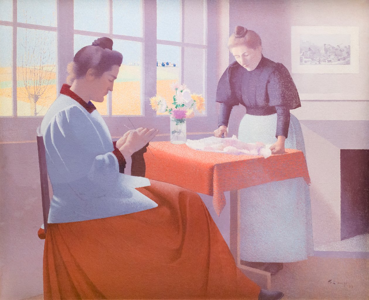 Bij het raam door Achille Lauge