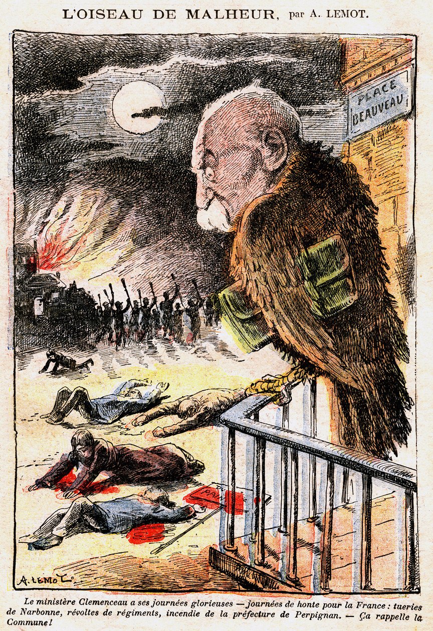 George Clemenceau in Le Pelerin door Achille Lemot