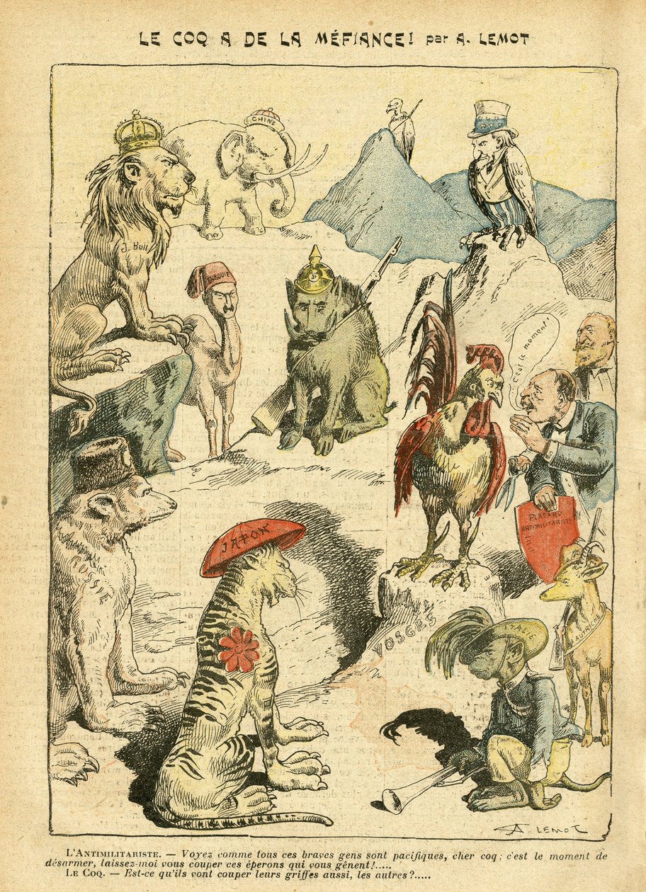 Illustratie van Achille Lemot in Le Pelerin door Achille Lemot