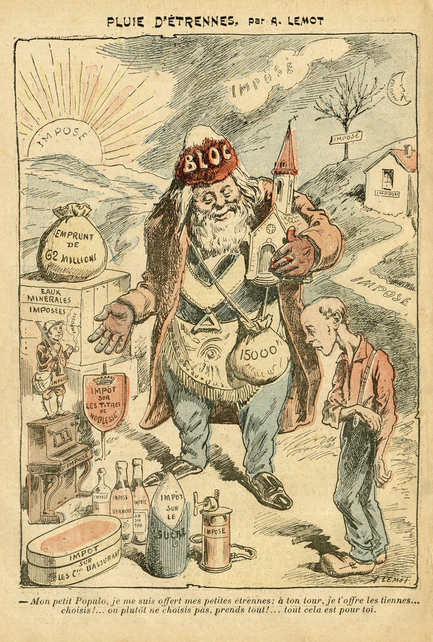 Illustratie door Achille Lemot (1846-1909) in Le Pelerin door Achille Lemot