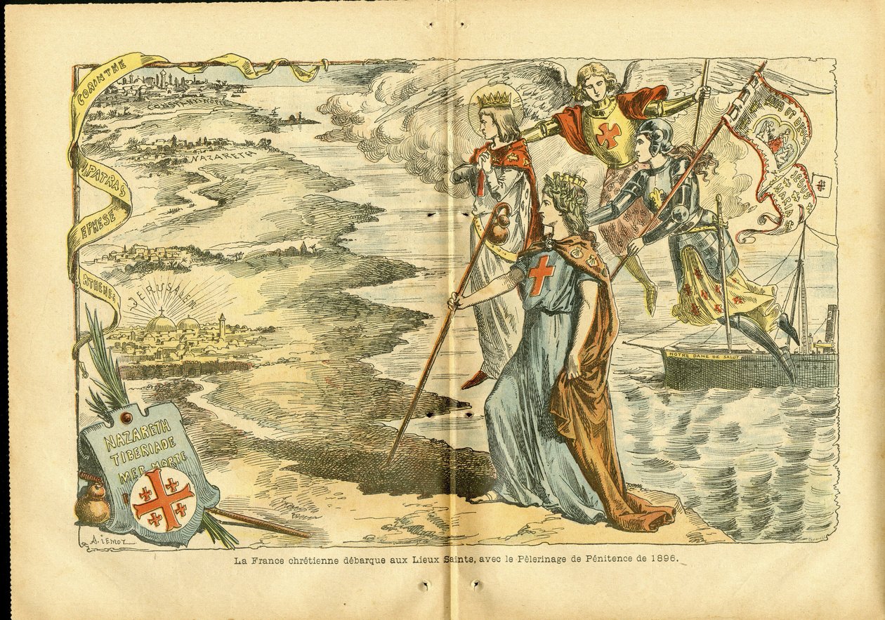 Illustratie van Achille Lemot (1846-1909) in Le Pelerin door Achille Lemot