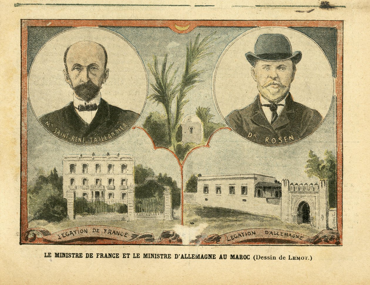 Illustratie van Achille Lemot in Le Pelerin door Achille Lemot