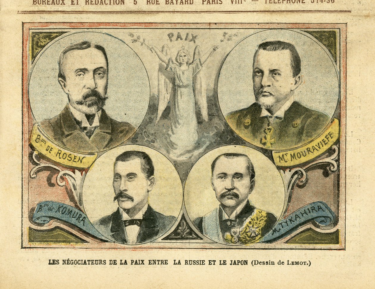 Illustratie van Achille Lemot in Le Pelerin door Achille Lemot